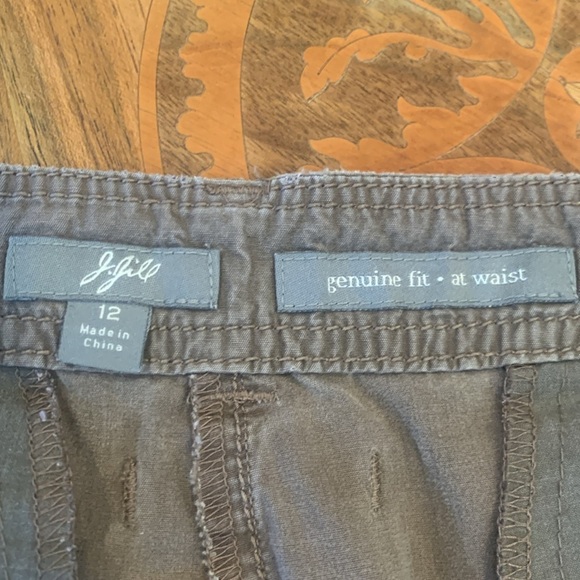 J. Jill Genuine Fit at Waist Brown Casual Cropped Cotton Pants Women’s Size 13 - Picture 6 of 10